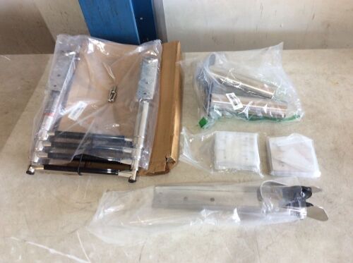 Stainless Steel 4 Step Telescoping Marine Ladder, Folding Drink Cup Holders, and Polished Anchor Roller  - Lot 262