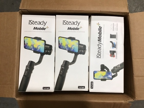 Case of (15) iSteady Mobile 3-Axis Handheld Gimbal for Smartphone - Lot 139