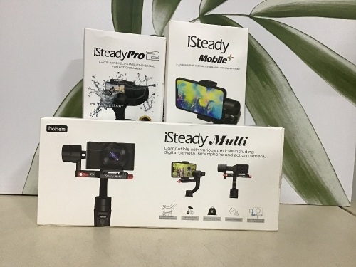Lot of (3) iSteady Handheld Gimbals - Lot 545