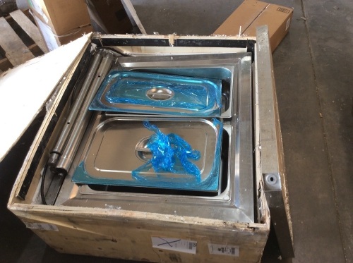 VEVOR 2 Pans Commercial Steam Table Food Warmer with Lids 110V 1500W  - Lot 171