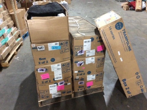 Lot of (7) Skywalker Trampolines 14' Round Trampoline, Boxes 2 of 2 ONLY - Lot 173