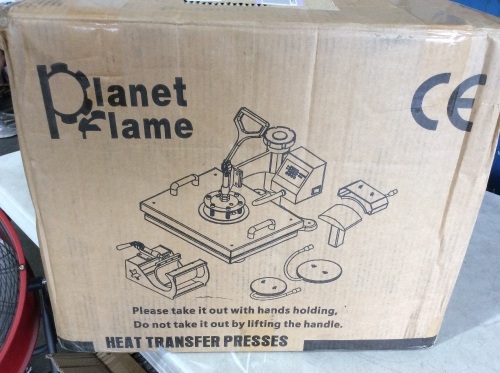 Planet Flame 12" x 15" Heat Press Machine  - Lot 1114