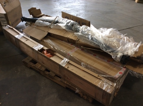 Lot of (3) Drive Shafts, Pair of Nerf Bars, & Case of SUV Cargo Covers - Lot 869