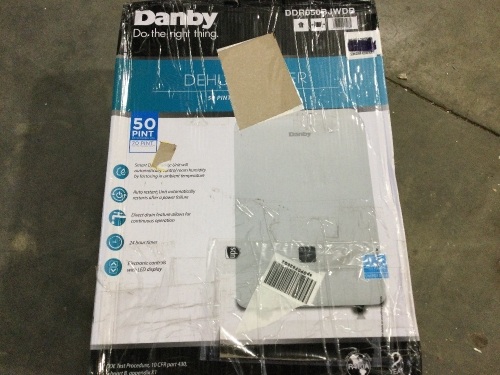 Danby 50 Pint Dehumidifier with 2 Fan Speeds - Lot 789