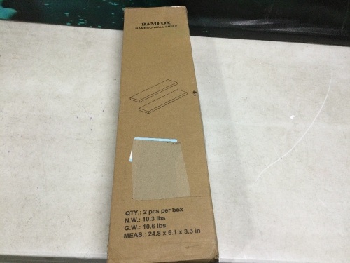 Bamfox Bamboo Wall Shelves - Lot 855