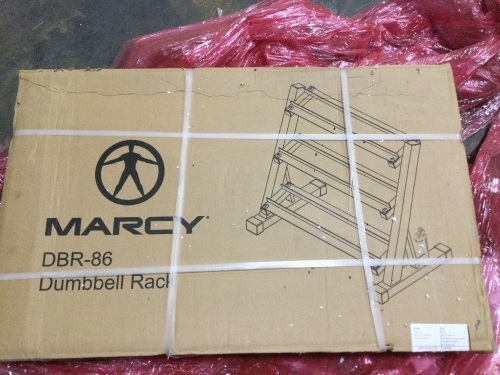Marcy 3-Tier Dumbbell Rack Multilevel Weight Storage Organizer for Home Gym DBR-86  - Lot 287