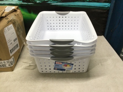 Sterilite Large Ultra Baskets, 6 Pack  - Lot 810