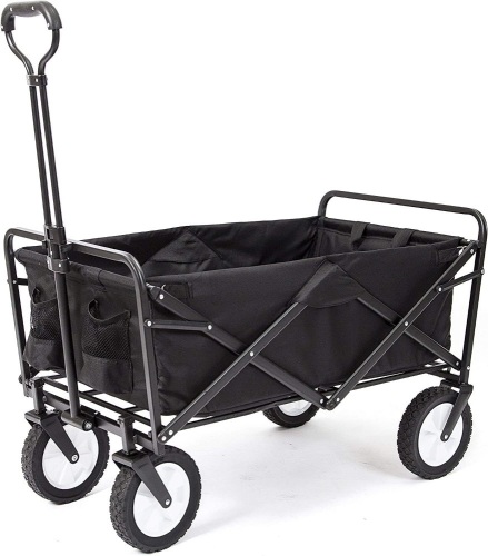 AM The America Store - Collapsible Folding Outdoor Utility Wagon (Black) … - Lot 1517