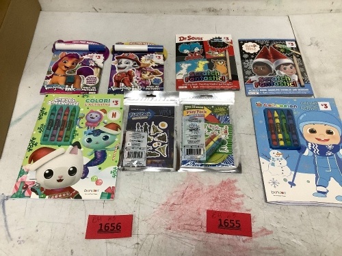 Assorted Coloring & Activity Books - Lot 1656