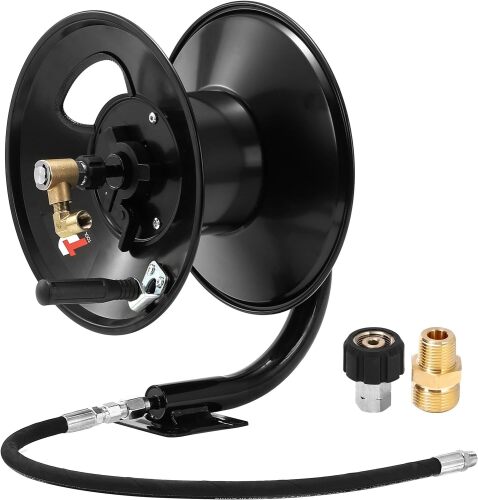 Tool Daily Pressure Washer Hose Reel, 100 FT Heavy Duty Steel Hose Reel - Lot 1657