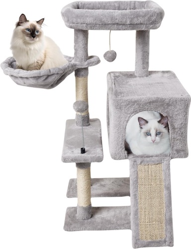 MIAO PAW 10Grey Cute Cat Tree Tower - Lot 1725