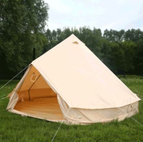 UNISTRENGH 4 Seasons 3M Waterproof Cotton Canvas Bell Tent with Stove Jack - Carry Case is Dirty - Lot 32