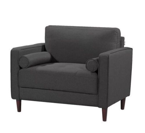Lillith Heather Grey Mid Century Modern Chair  - Lot 42