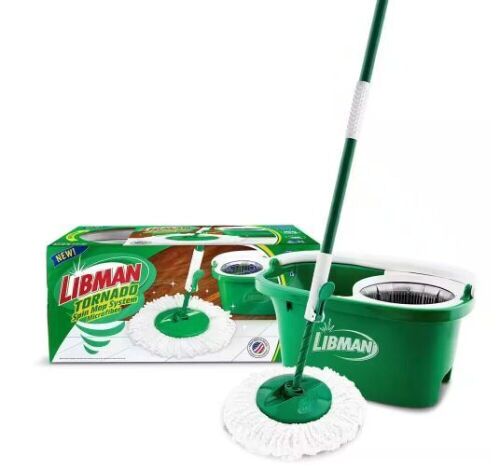 Libman Microfiber Wet Tornado Spin Mop and Bucket Floor Cleaning System  - Lot 351