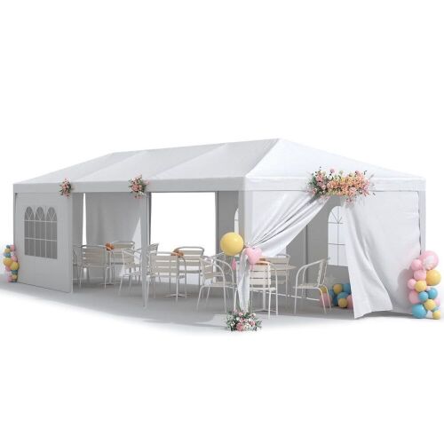 Homall 10' x 30' Outdoor Gazebo Party Tent w/Removable Sidewalls - Lot 353