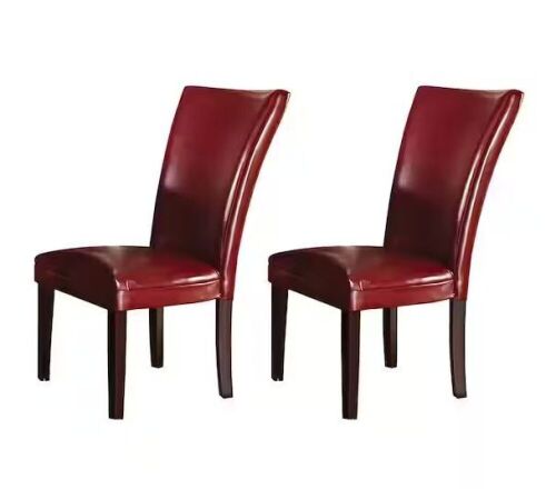 Hartford Red Parsons Chair, Set of 2  - Lot 354