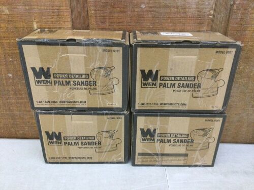 Lot of (4) WEN 6301 Electric Detailing Palm Sander - Lot 372