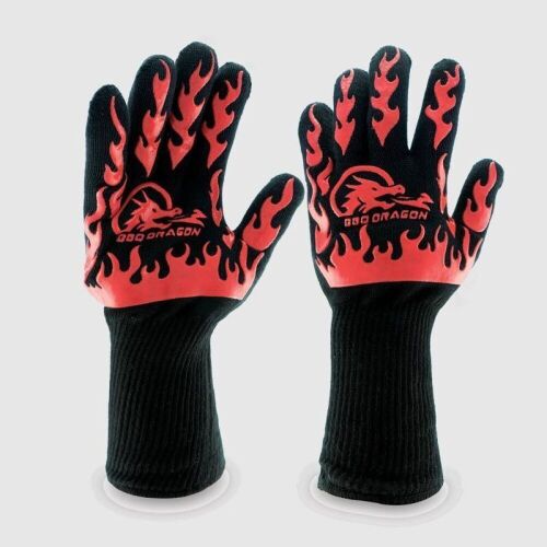 BBQ Dragon Extreme Heat Resistant Grill Gloves  - Lot 438