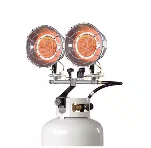 Mr Heater Double Tank Top 30,000 BTU Radiant Propane Space Heater  - Lot 440