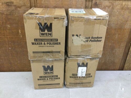 Lot of (4) WEN 6010 6-inch Random Orbit Waxer / Polisher - Lot 489