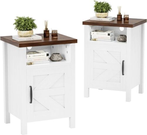 Modern Farmhouse End Tables, Set of 2  - Lot 527