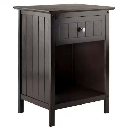 Winsome Wood Blair 18.90 in. W Coffee Nightstand Accent Table  - Lot 533