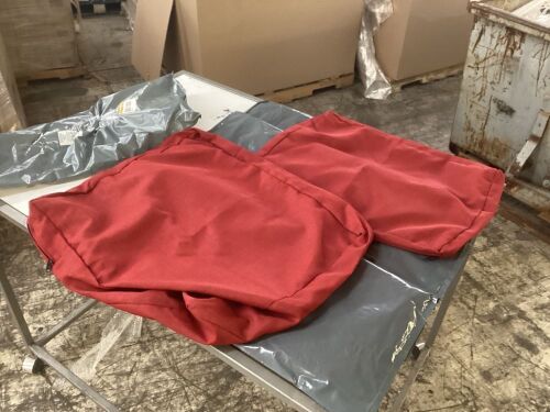 Lot of (5) Hampton Bay Laguna Point CushionGuard Chili Lounge Chair Slipcover  - Lot 547