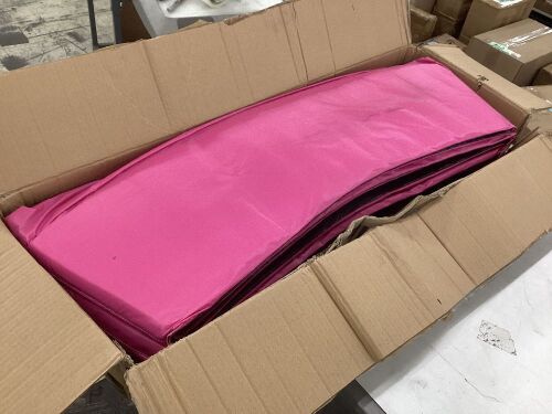 12' Pink Trampoline Pad  - Lot 590