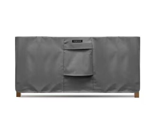 KHOMO GEAR 40 in. x 17 in. x 30 in. Grey Small Coffee Table Weatherproof Outdoor Patio Protector Cover - Lot 601