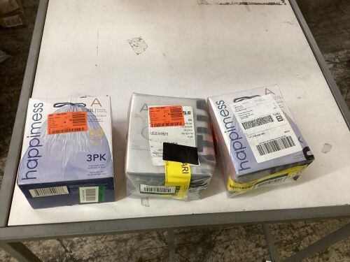 Lot of (3) Happmiess 8 Gal. Drawstring Trash Can Liner, 60 ct   - Lot 640