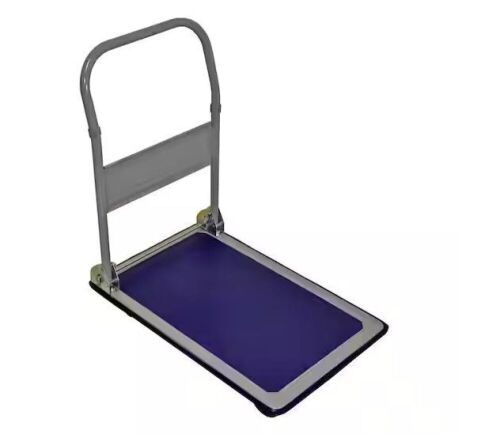 Milwaukee Folding Handle 330 lb. Capacity 30 in. D x 19 in. W x 33 in. H Steel Platform Cart  - Lot 683