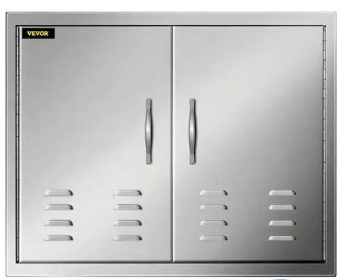 VEVOR 30 in. W x 21 in. H Double Stainless Steel Access Doors with Vents - Lot 691
