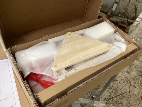 International Concepts Unfinished Storage End Table  - Lot 720