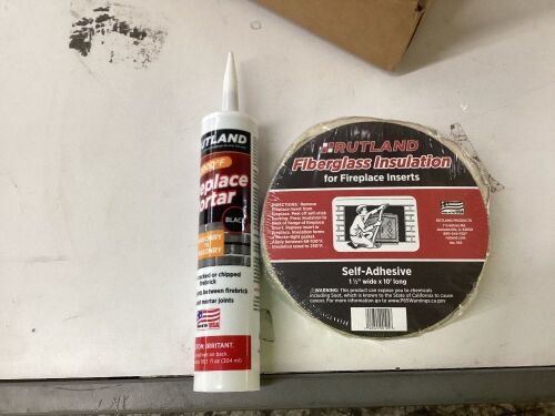 Fireplace Mortar & Fiberglass Insulation  - Lot 730