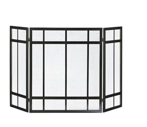 Pleasant Hearth Mission Style 3-Panel Fireplace Screen  - Lot 741