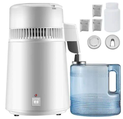 VEVOR Water Distiller 750 Watt Purifier Filter 1.1 Gal. - Lot 754