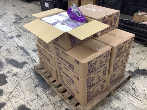 Lot of (14) Cases of Avadim Dispenser Theraworx Protect Purple Plastic Manual Push 33.8 oz. Wall Mount, 12 Per Case - Lot 311