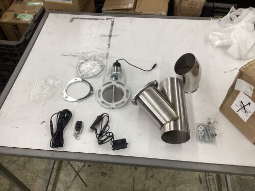 Electric Exhaust Cutout Kit with Remote Control 4"  - Lot 500