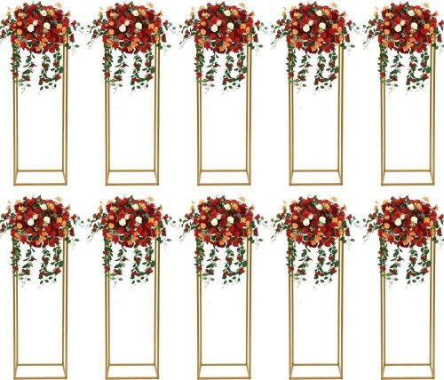 31.5inch Metal Flower Stand Columns, 10 Pc - Lot 692
