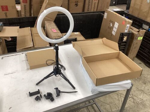 Lot of (2) Ring Light with Stand  - Lot 607