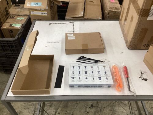 Lot of (2) Car Retainer Clips & Plastic Fasteners Kit, 415 pc - Lot 667