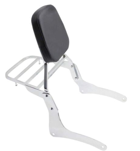 Backrest Sissy Bar + Luggage Rack Pad for Kawasaki Vulcan 900 VN900 1996-2019 - Lot 678