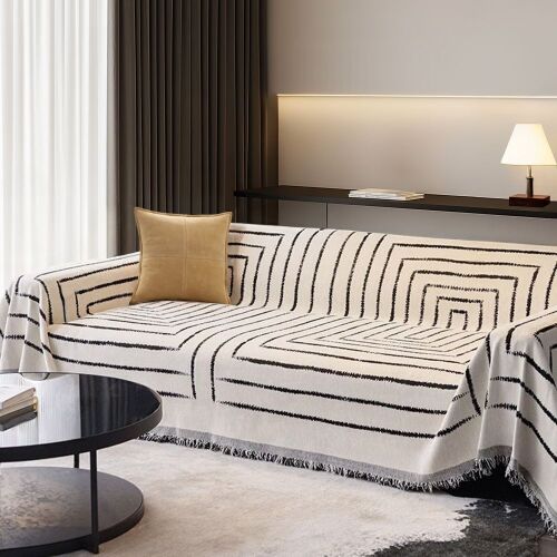 Slashop Chic Square Pattern Couch Cover - Lot 106