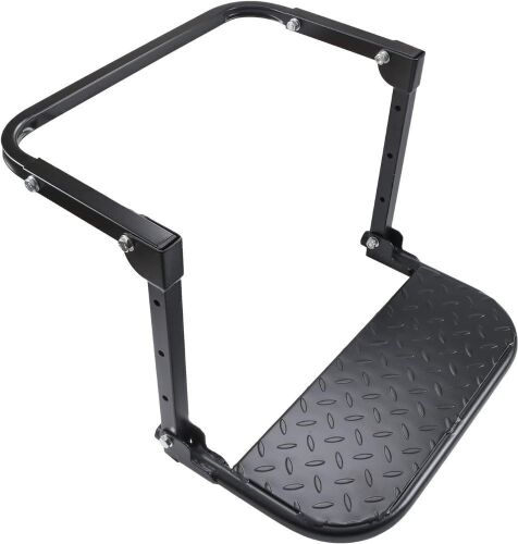 DICMIC Folding Heavy Duty Adjustable Tire Mounted Step, Fit Most Tire from 10.2” to 14.4”, Rated up to 300 Lbs, Raised Texture Non-Slip Design  - Lot 126