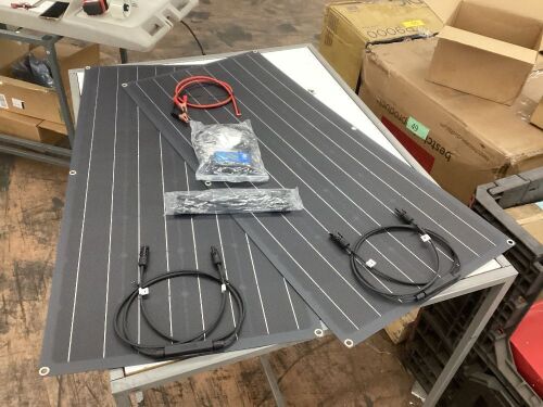 Lot of (2) Flexible Solar Panels  - Lot 166