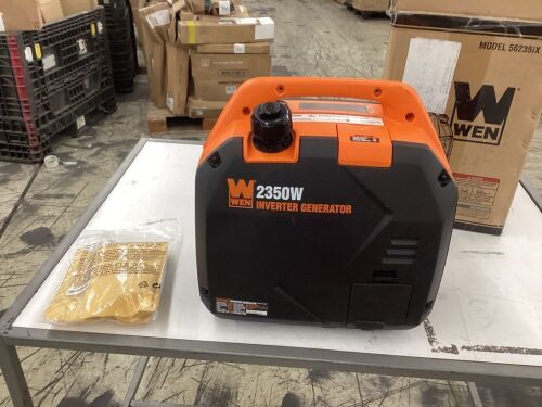 WEN 56235iX Super Quiet Ultra Lightweight 2350-Watt Portable Inverter Generator with Fuel Shut Off and CO Sensor - Lot 127