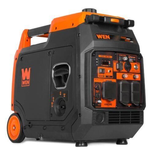 WEN 56480iX Quiet and Lightweight 4800-Watt RV-Ready Electric Start Portable Inverter Generator with Fuel Shut Off and CO Watchdog - Lot 57