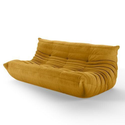 Armless 3-Seat Togo Three Seater Large Bean Bag Sofa - Lot 63