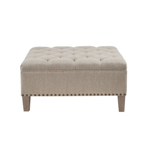 Madison Park Lindsey Tufted Square Cocktail Ottoman  - Lot 65