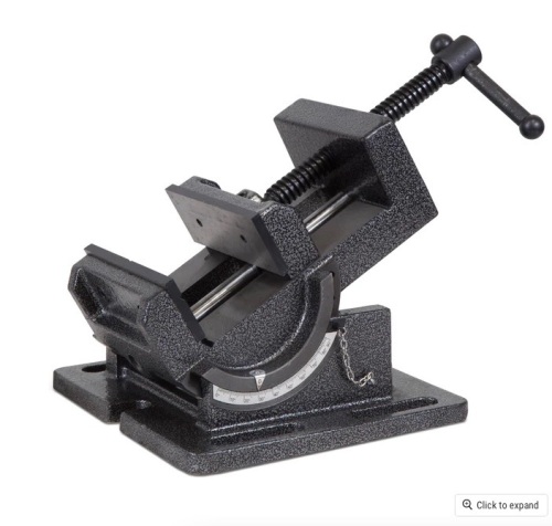 WEN TV434 4.25 in. Industrial Strength Benchtop and Drill Press Tilting Angle Vise - Lot 111